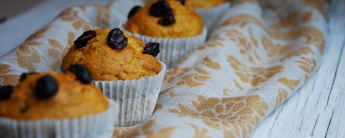 Muffinki marchewkowe z bakaliami