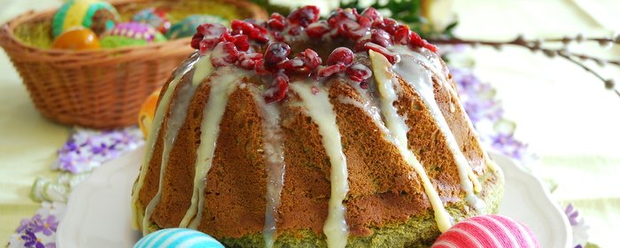 Zielona babka drożdżowa