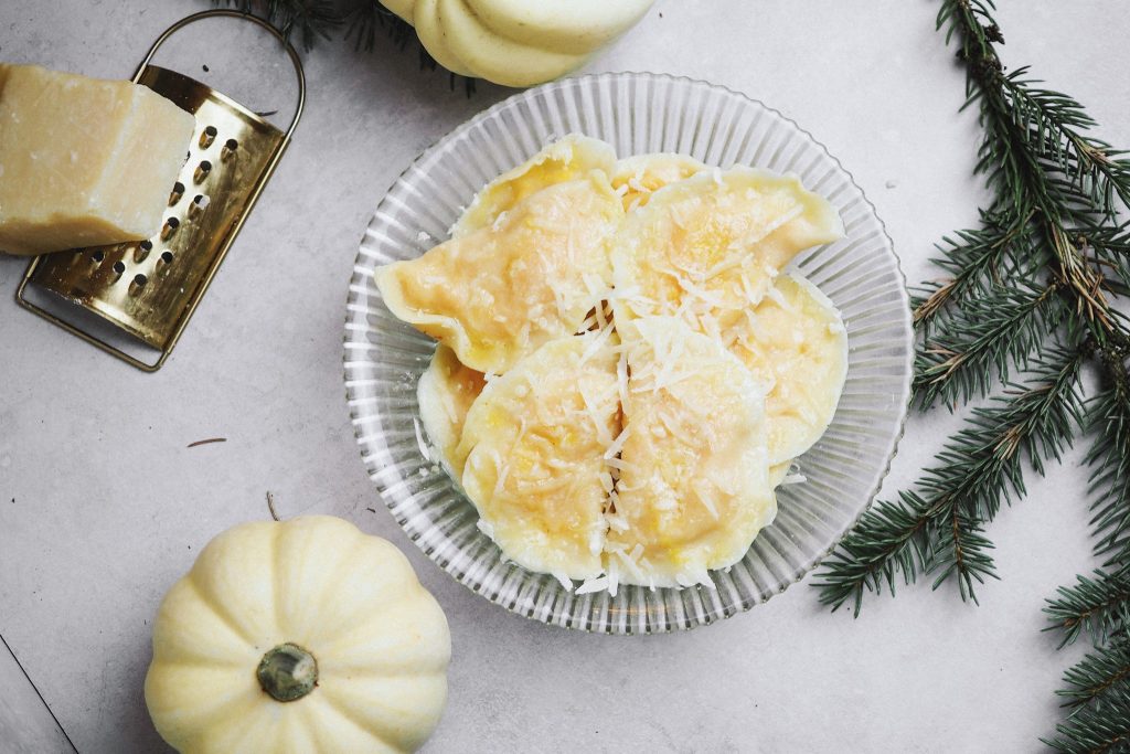 Pierogi z dynią i parmezanem