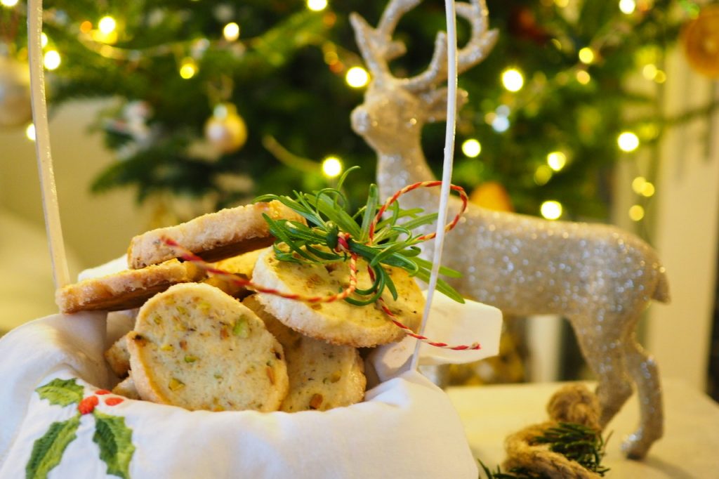 Ciasteczka  maślane z pistacjami